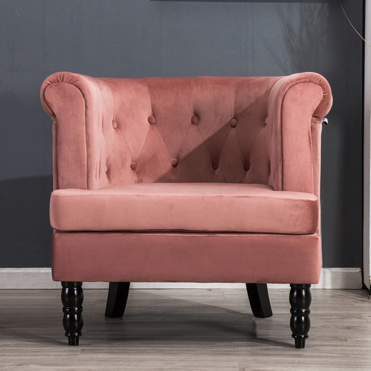 Etta Avenue Kent Upholstered Chesterfield Chair & Reviews Wayfair.co.uk